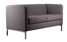sofa para oficina, Sofa Duccio 2 Cuerpos. Medidas 152 x 66 x 74 cms. de alto. Estructura en madera de pino secado en camara. www.yolae.cl