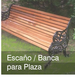 Escaños para Plaza, Banca para  Plaza